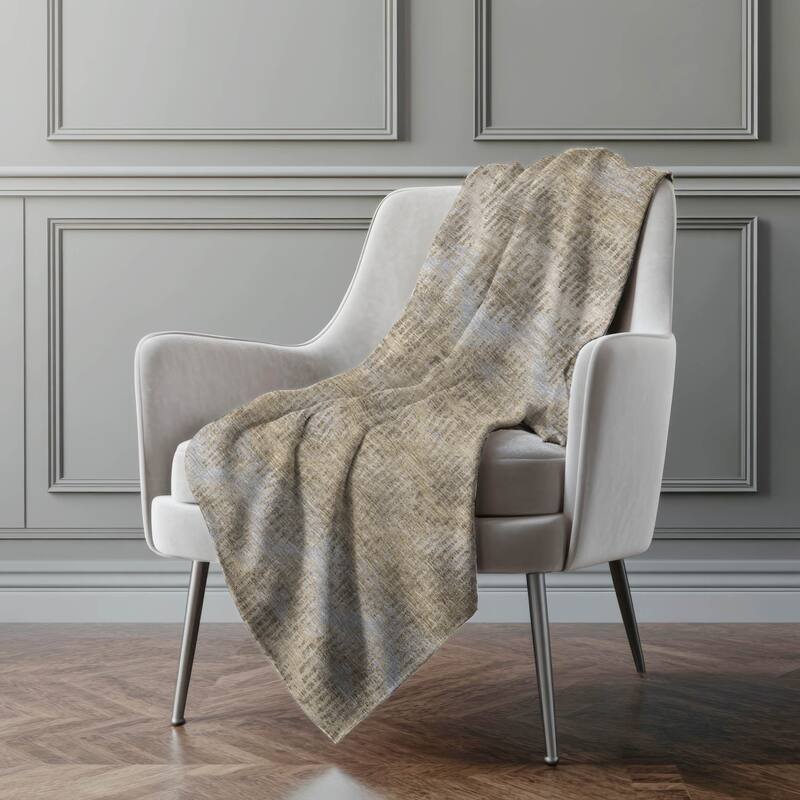 Premium Machine Washable ASB80 Modern Ombre Sherpa Throw Blanket