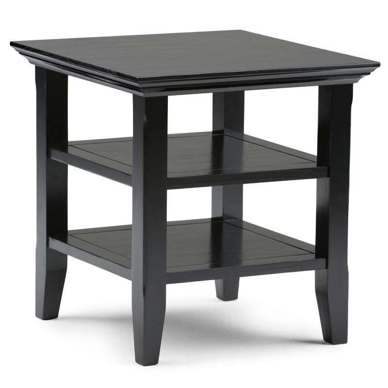 WYNDENHALL Normandy Solid Wood Square Transitional End Table - 19 inch Wide