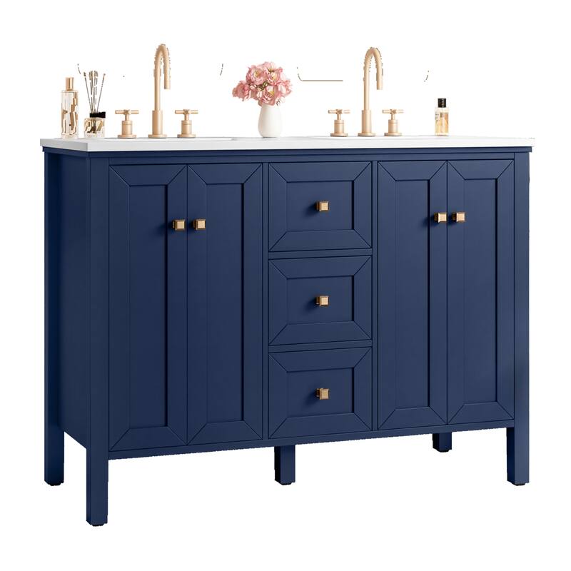 Moasis 47" Double Bathroom Vanity with Sink Set