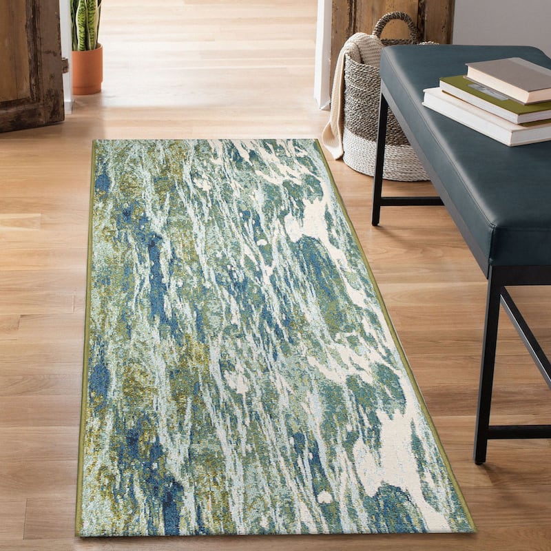 Liora Manne Esencia Caribe Indoor/Outdoor Mat Sea 2' x 2'10"