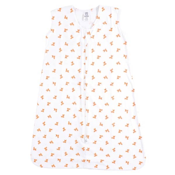 slide 1 of 1, Luvable Friends Baby Boy Sleeveless Jersey Cotton Sleeping Bag, Sack, Blanket, Fox Jersey 0-6 Months - Fox Jersey