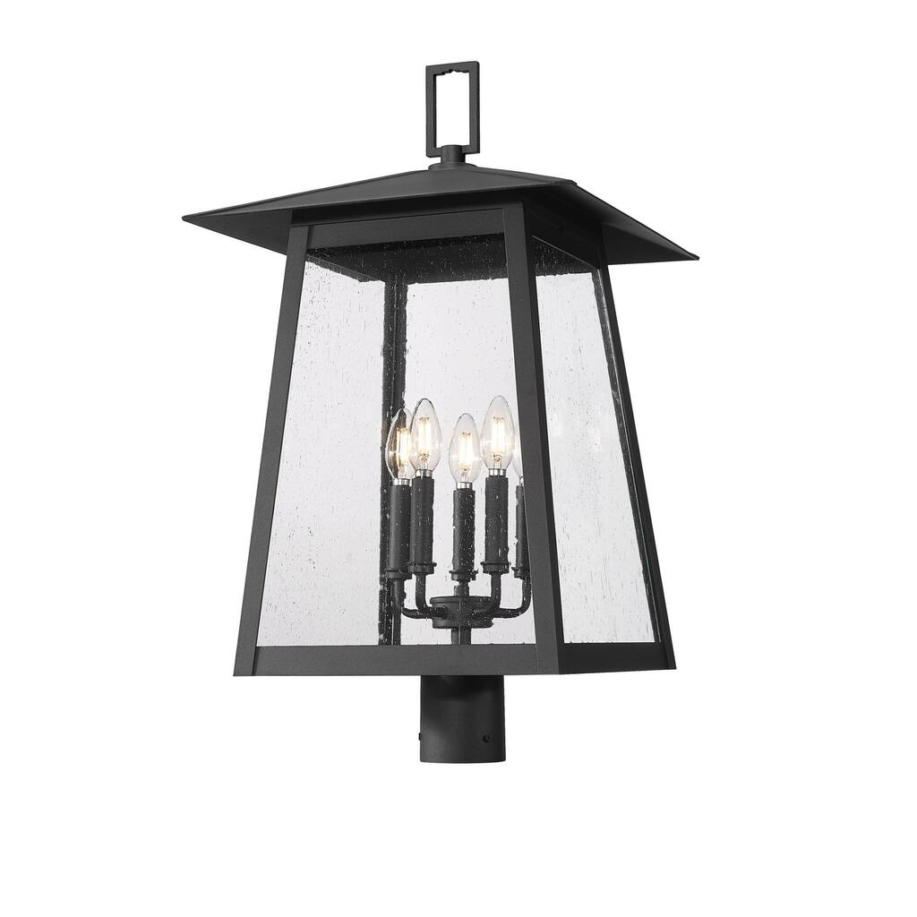 Z-Lite 5015PHXLR Rainer 5 Light 28" Tall Marine Grade Post Light
