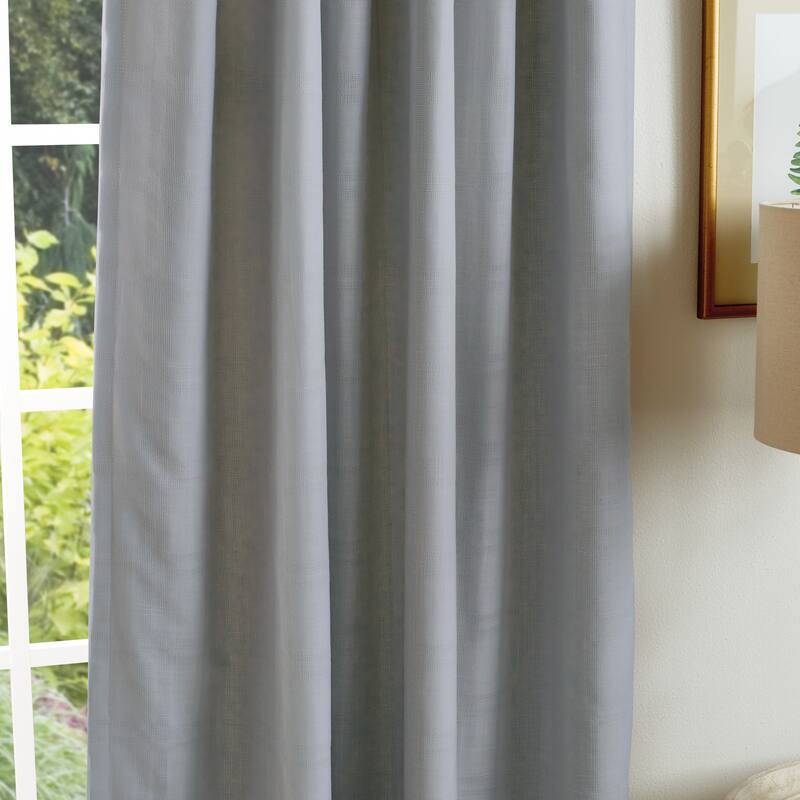 Martha Stewart Bedford Woven Plaid Blackout Curtain Panel Pair