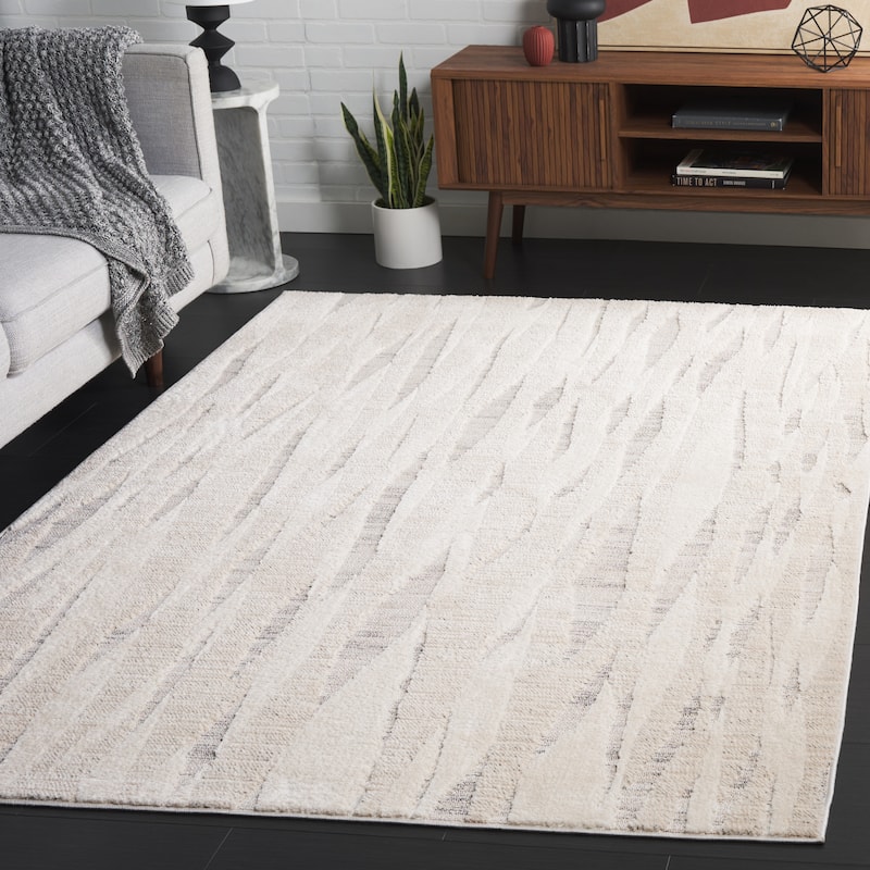 SAFAVIEH Elmhurst Candide Modern & Contemporary Rug - 9' x 12' - Ivory/Grey