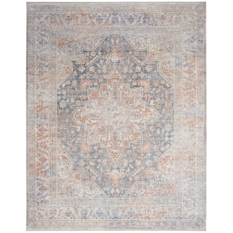 Nourison Timeless Classics Indoor Only Persian Area Rug - 5' 3" x 7' 6" - Blue/Ivory - Rectangle
