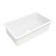 preview thumbnail 2 of 12, Eden Crisp White Fireclay 31" Single Bowl Undermount Kitchen Sink and Drain - 31.25 x 18 x 8.5