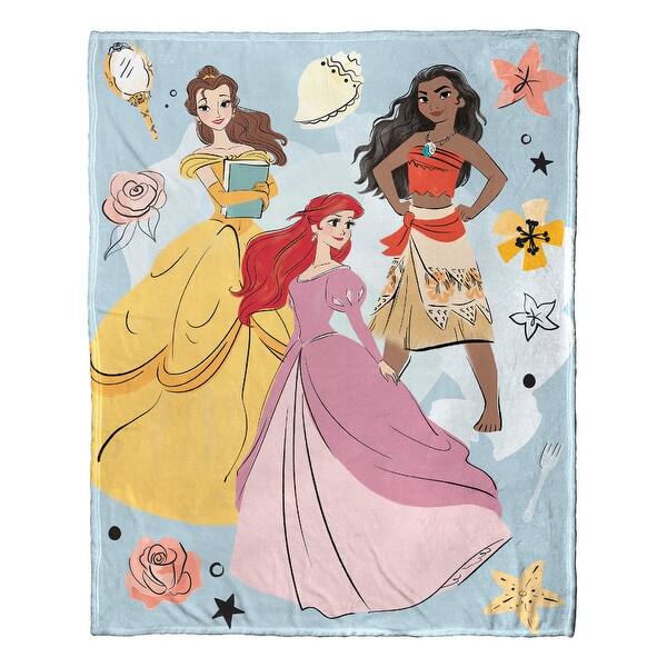 strapless open back dress Disney Tiana Green and Yellow Security Baby Blanket main image 0
