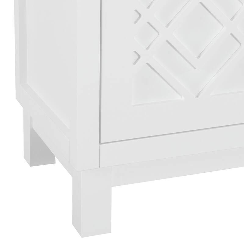 4 Door Buffet Cabinet Large Storage Space Sideboard Living Room Dining Room
