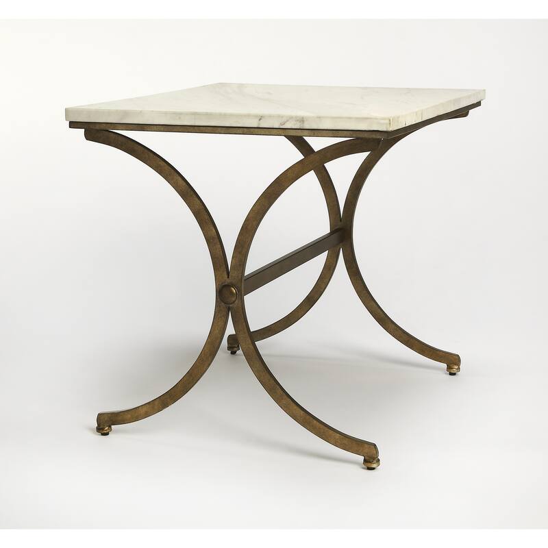 Handmade Pamina Travertine Accent Table