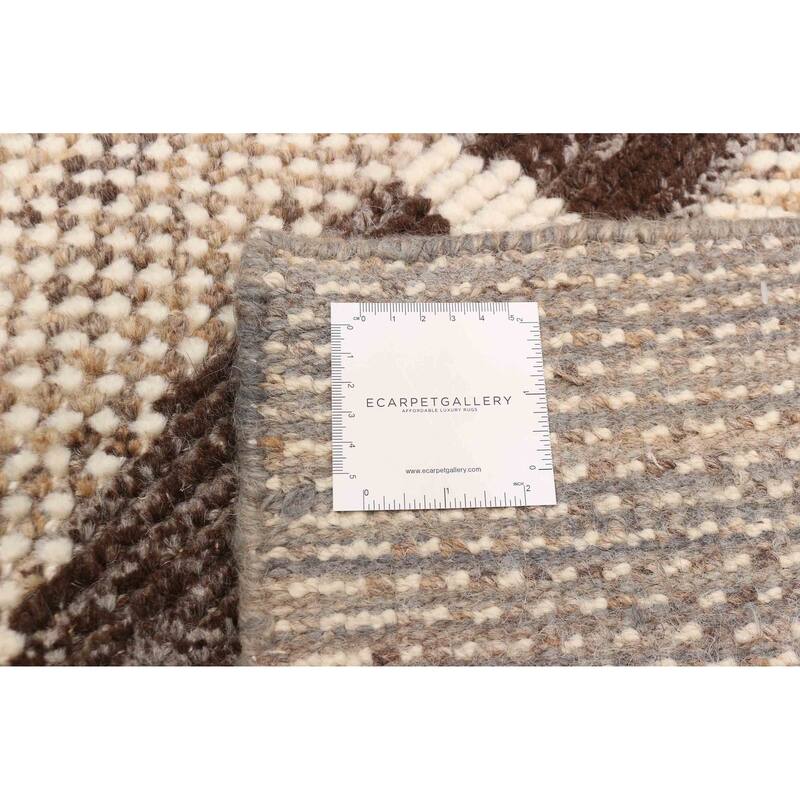 ECARPETGALLERY Hand-knotted Tangier Tan Wool Rug - 8'5 x 9'11