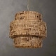 preview thumbnail 2 of 0, Uttermost 21618 Water Hyacinth 4 Light 24" Wide Pendant with Hyacinth