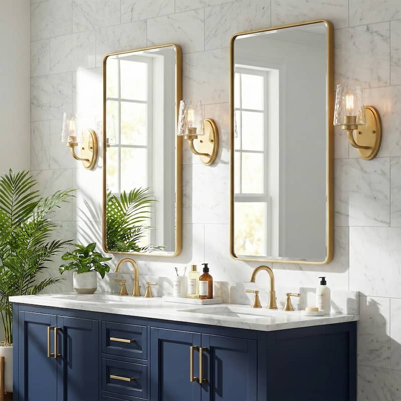 Acroma Modern Bathroom Vanity Light Art Glass Wall Sconce