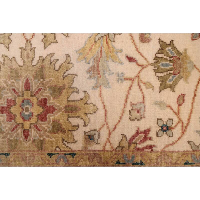 ECARPETGALLERY Hand-knotted Jules Serapi Ivory Wool Rug - 5'10 x 8'11
