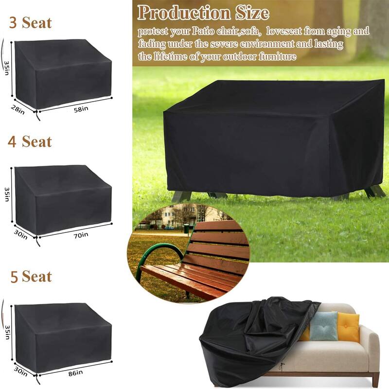 Patio Chair Cover, Outdoor Bench Cover, Patio Sofa Cover Waterproof Loveseat Cover