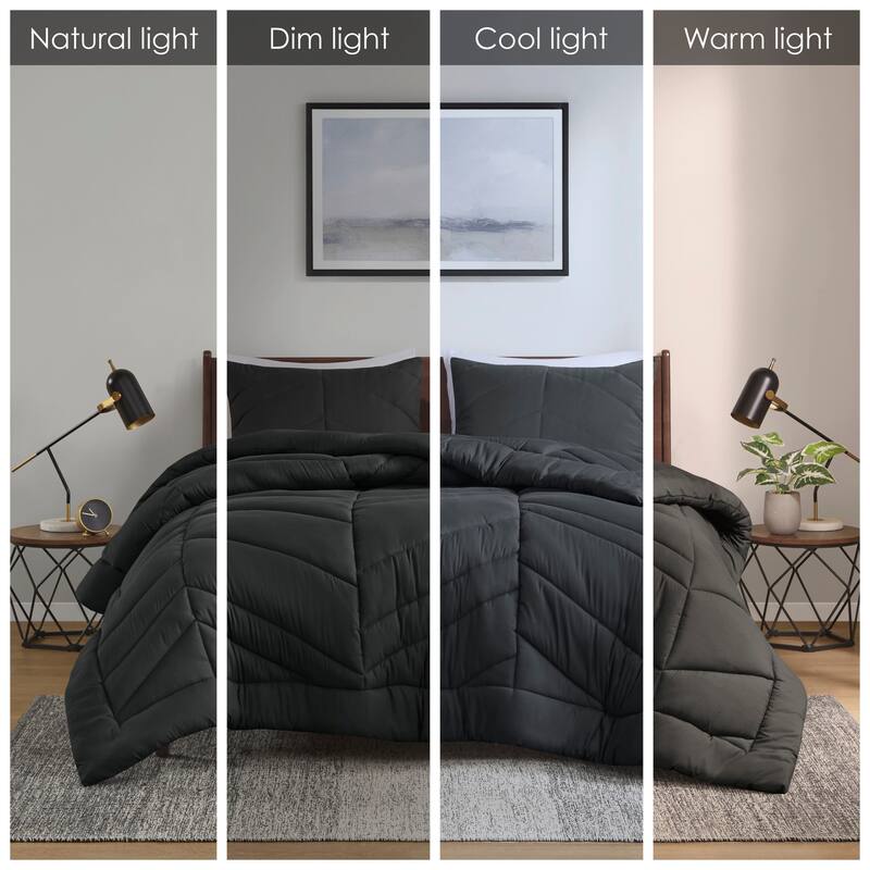 Intelligent Design Alden Quilted Chevron Comforter Set