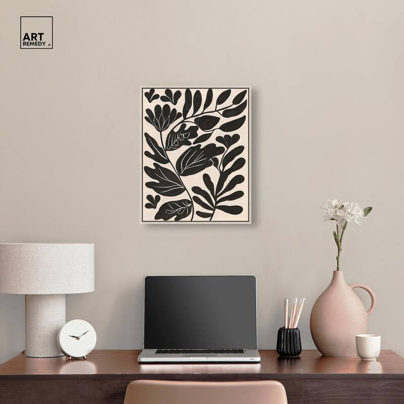 Ebony Eden Essence I Canvas by Art Remedy