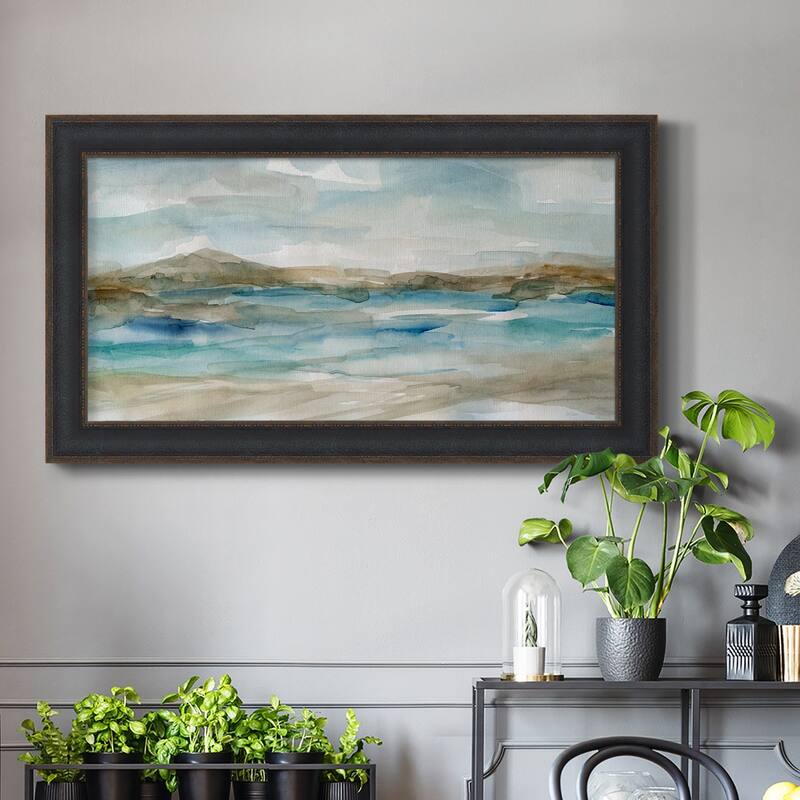 Peaceful Beach II Premium Framed Canvas- Ready to Hang