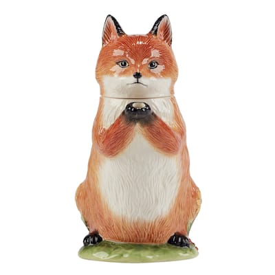 Certified International Woodland Critters 32 oz. 3-D Fox Teapot - 8" x 5" x 9.25"