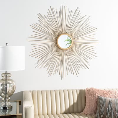 SAFAVIEH Allyssa 41-inch Sunburst Round Mirror - 40.8" W x 0.8" L x 40.8" H - 41Wx1Dx41H