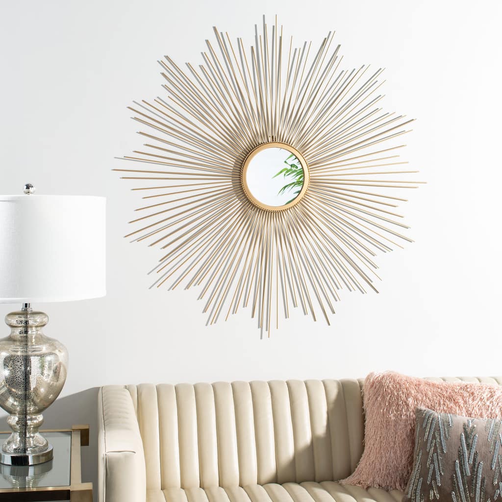 SAFAVIEH Allyssa 41-inch Sunburst Round Mirror - 40.8" W x 0.8" L x 40.8" H - 41Wx1Dx41H