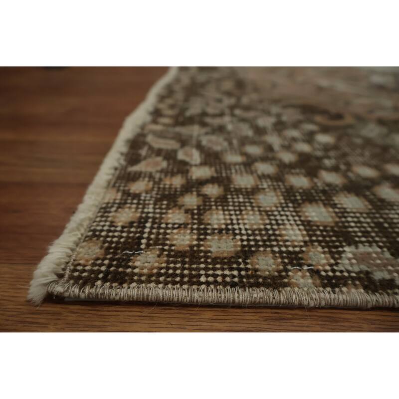 Hand Knotted Oriental 100% Wool Carpet Transitional Floral Beige & Ivories Anatolian Area Rug - 9' 1'' X 5' 7''