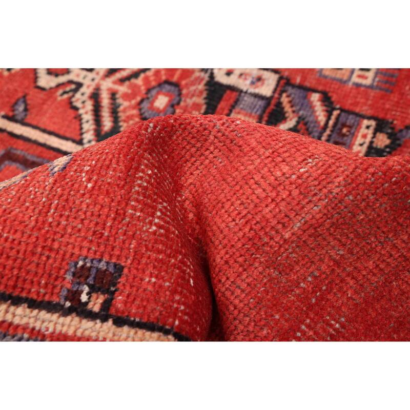 ECARPETGALLERY Hand-knotted Andelz Red Wool Rug - 4'2 x 7'2