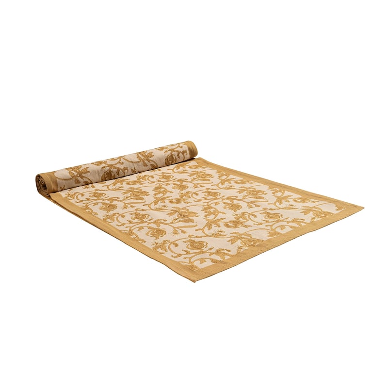 Couleur Nature Granada Mustard Runner, 16x72-Inches - 16x72