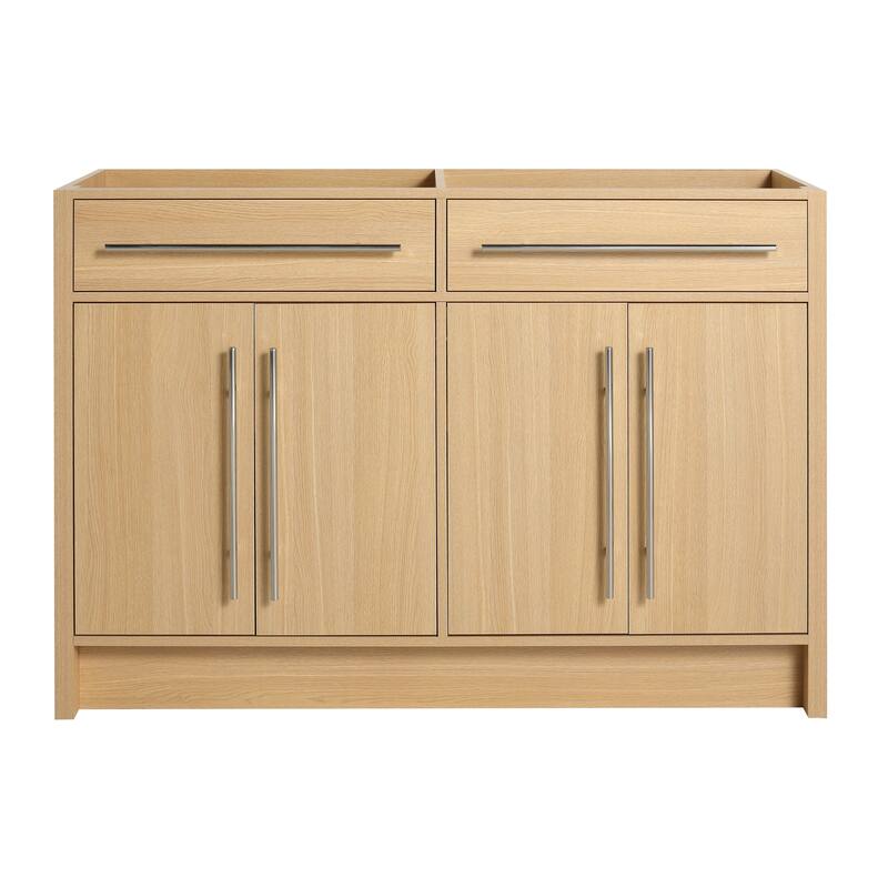 GDFStudio - Ravello Modern Freestanding Bathroom Vanity Cabinet with 4-Soft Closing Doors, Sink NOT INCLUDED - 48"