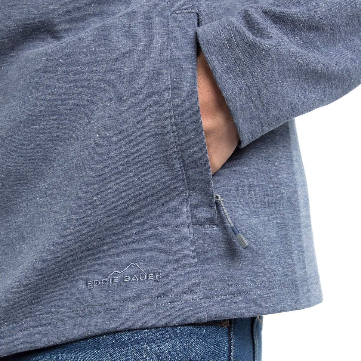 eddie bauer mixed media pullover