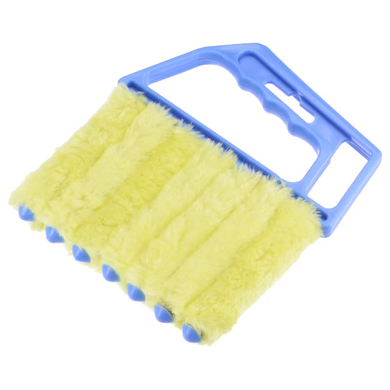 Window Blind Hand-held 7 Finger Shutters Brush Tool with Blue Handle