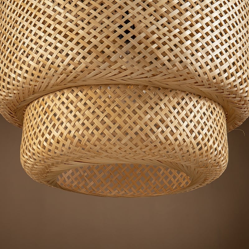 Drusilla Single Light Rattan Pendant Light - 20.9" x 19.7"