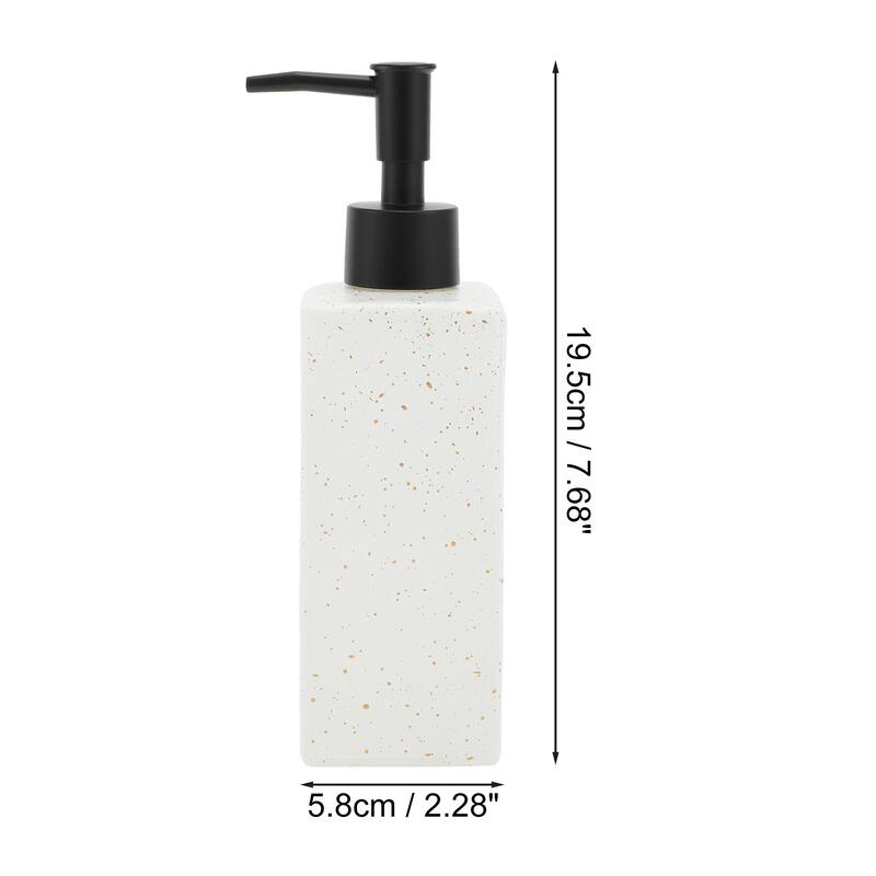 Square Simple Soap Pump Dispenser for Laundry Rooms 350ml 1 Pcs
