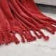 preview thumbnail 13 of 18, Rope Braided Flannel Fleece Throw