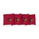 preview thumbnail 1 of 1, Louisville Cardinals Red Cornhole Bags All-Weather Resin Filled