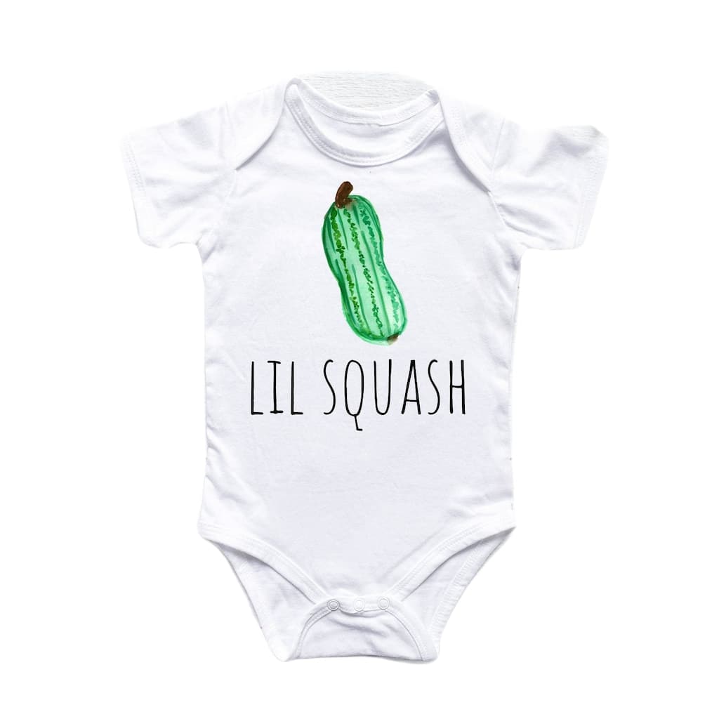 Squash Pumpkin Fall - Baby Boy Girl Clothes Infant Bodysuit Funny Cute Newborn