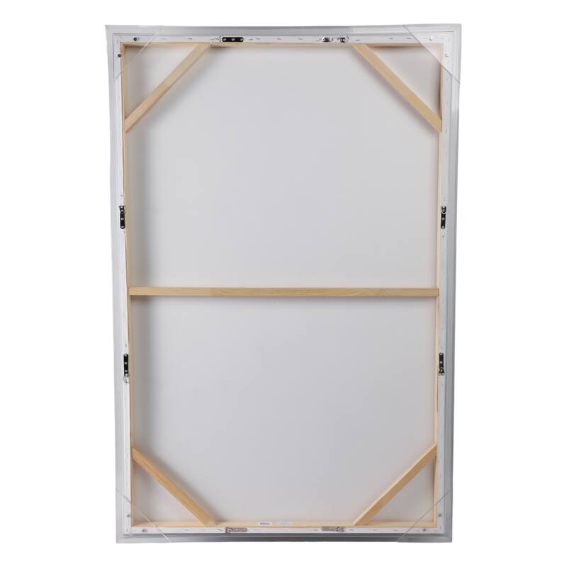 Canvas Wall Art Wood Frame Abstract Texture Vertical Decor - 60" Multi