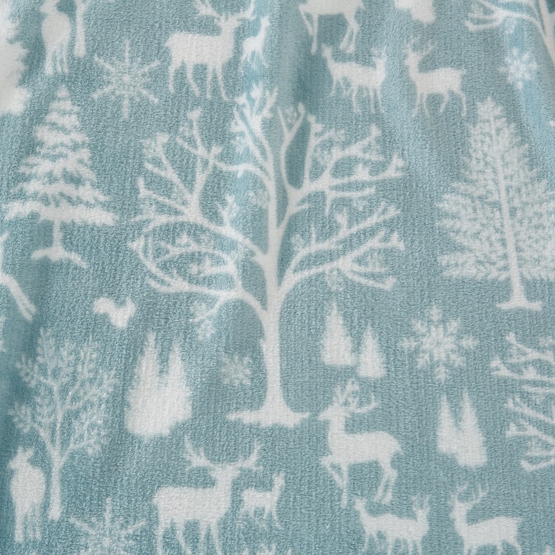 Luxurious Printed Velvet Plush Warm and Cozy Sheet Set.
