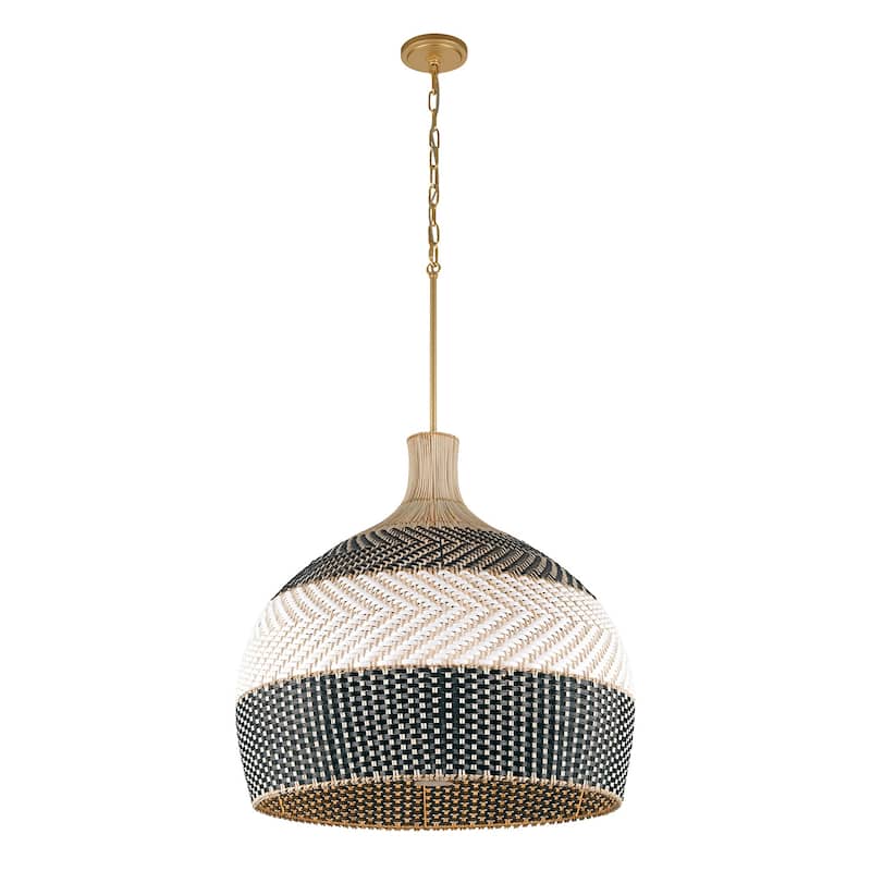 Crystorama Lighting Group ZAN-9006 Zanzibar 6 Light 26" Wide Pendant