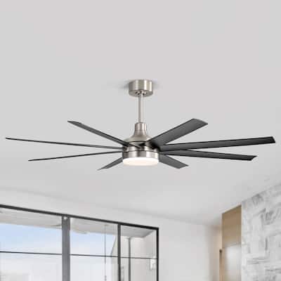 65 Inch Large Ceiling Fan with Light Remote(8-Blade)