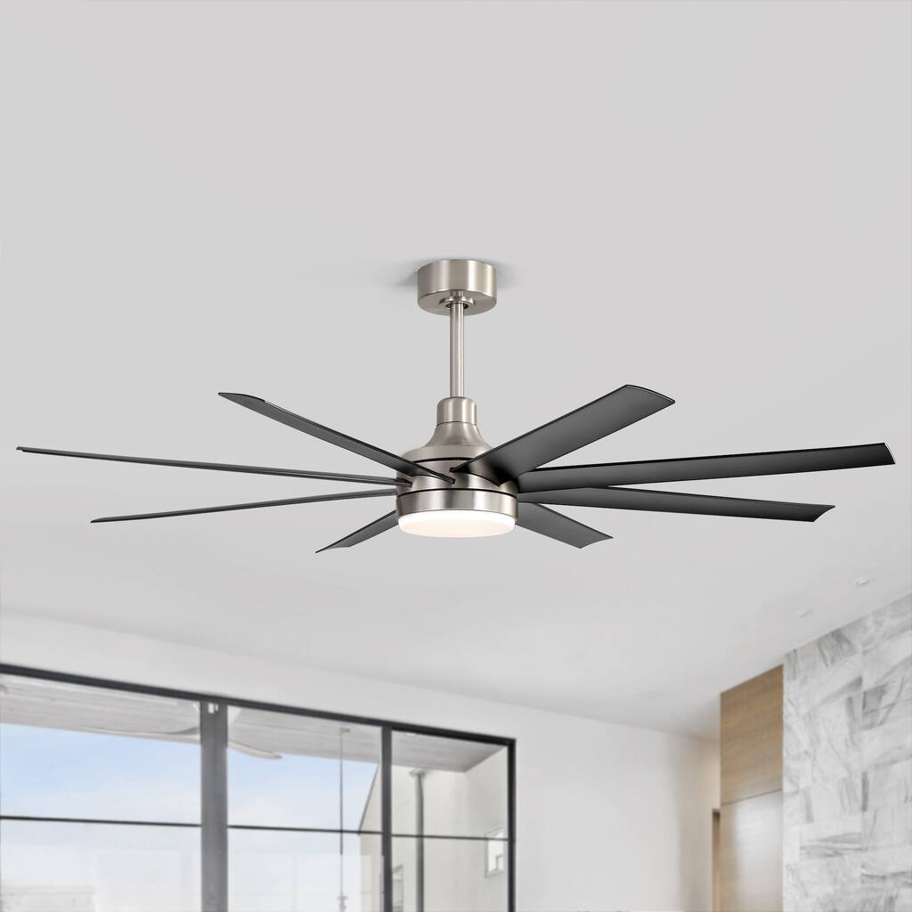 65 Inch Large Ceiling Fan with Light Remote(8-Blade)
