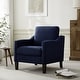 preview thumbnail 1 of 9, Fabric Modern Accent Chair Armchair Blue