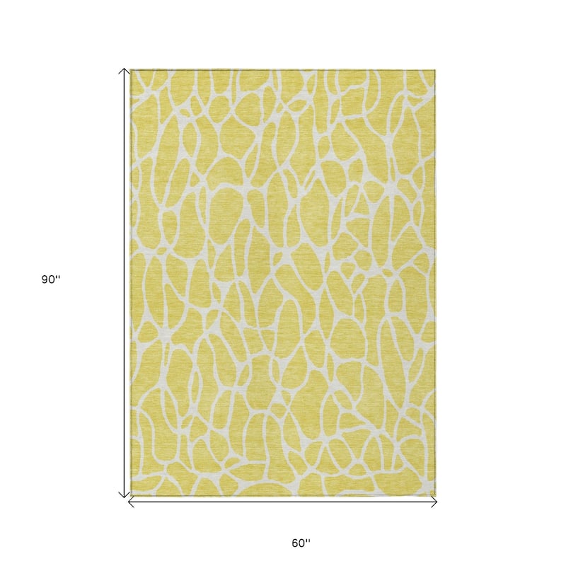 HomeRoots Geometric Transitional Rectangle Outdoor Rug