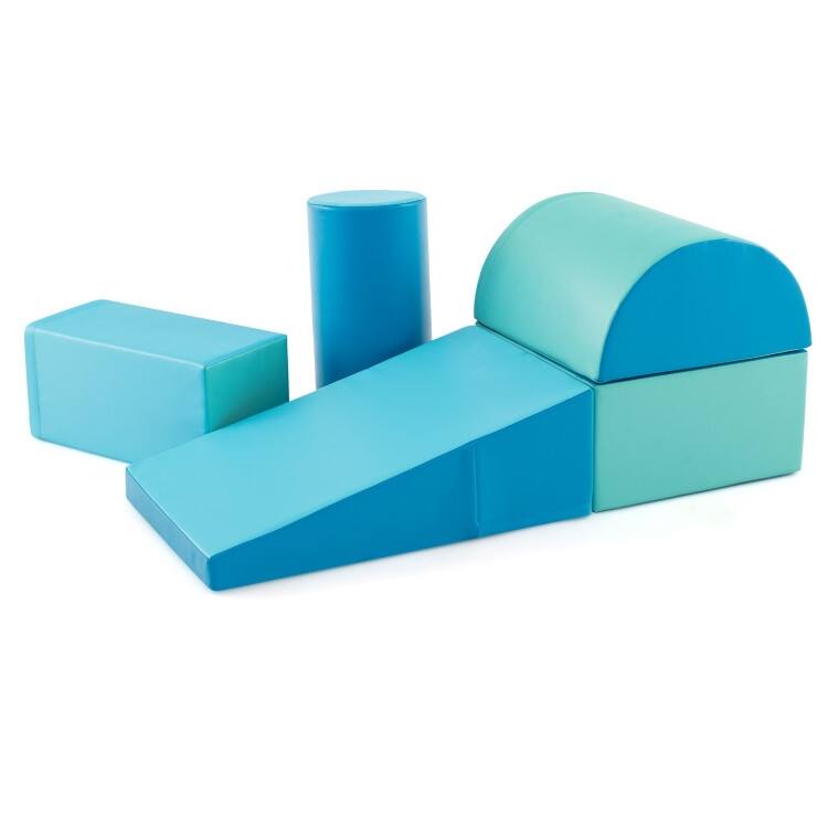 5-Piece Kids Climb and Crawl Activity Playset - 15.5" x 8" x 8"