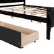 preview thumbnail 25 of 50, Full Wood Platform Bed with Drawers - Elegant Design, No Box Spring Needed