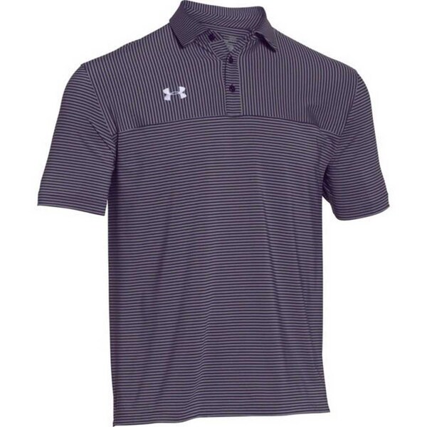 purple under armour golf shirt