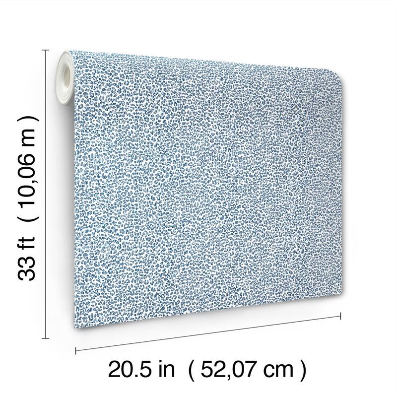 A-Street Prints Soul Indigo Animal Print Wallpaper