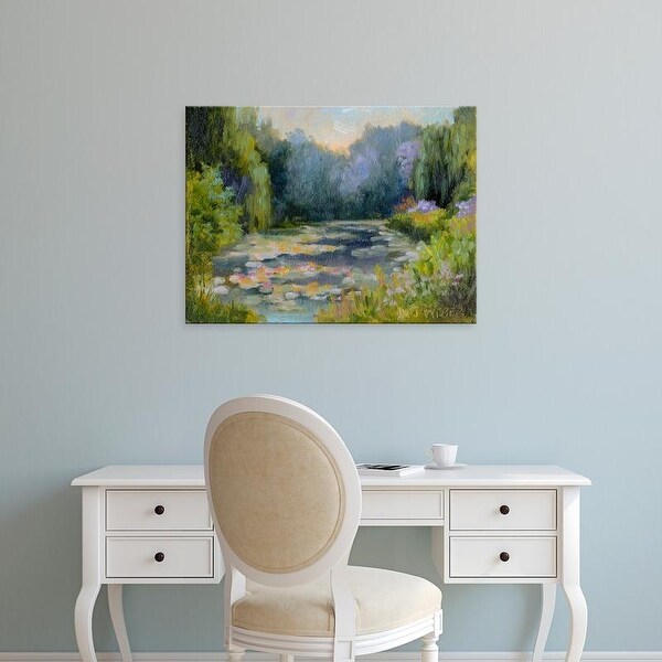 Easy Art Prints Mary Jean Weber's 'Monet's Garden I' Premium Canvas Art