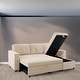 preview thumbnail 16 of 71, Reversible Sectional Sleeper Sofa with Storage Chaise & Pull-Out Bed
