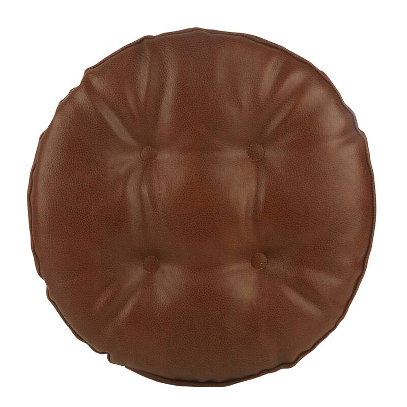 Klear Vu St. Germain Faux Leather Barstool Cushion Set, Set of 2