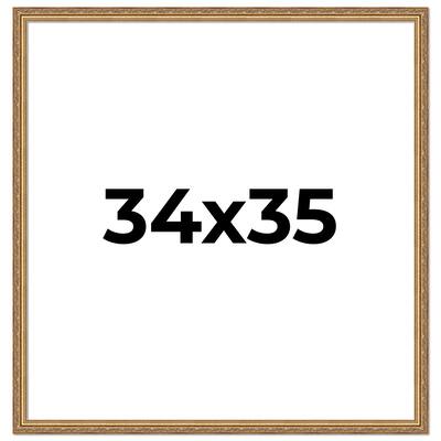34x35 Frame Red Solid Wood Picture Frame Width 1.75 Inches | Interior Frame Depth 1 13/16 Inches